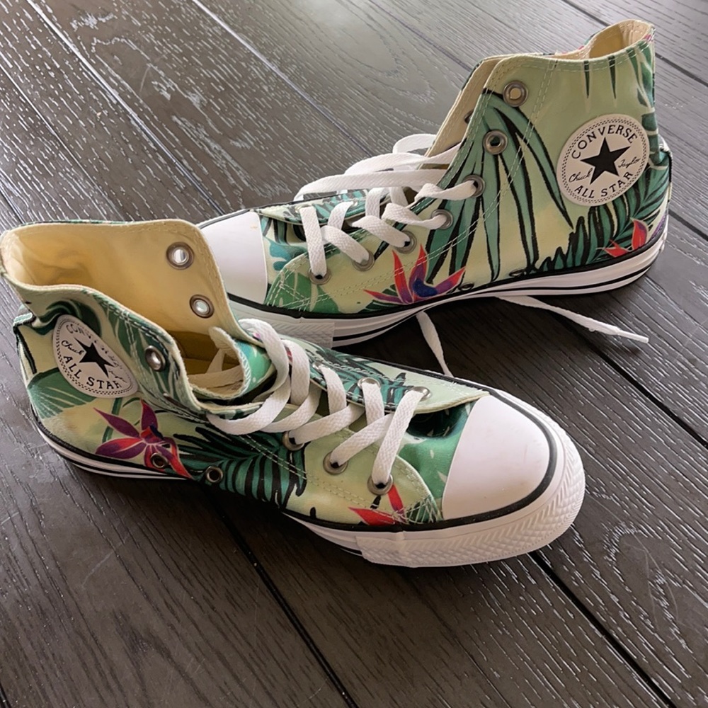 Converse high top canvas sneakers